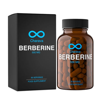 CHARAVA - Berberine 500 mg - 60 Capsules