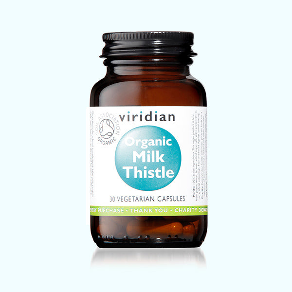 VIRIDIAN - Organic Milk Thistle 400mg - 30 Veg Capsules | One Life Health