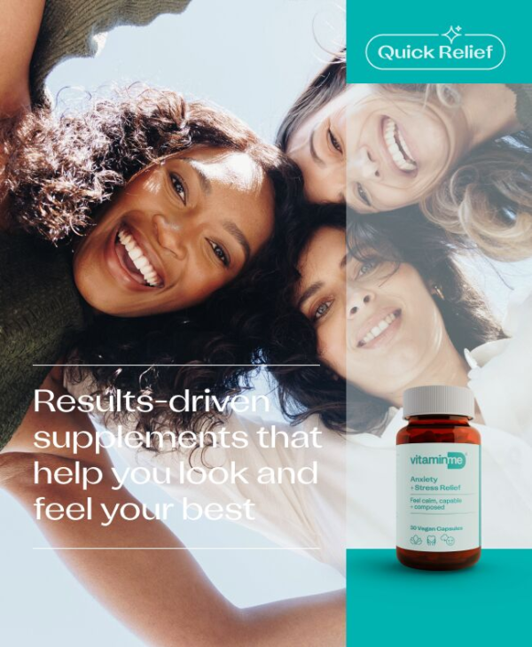 VitaminMe - Anxiety + Stress Relief - 30 Veg Capsules