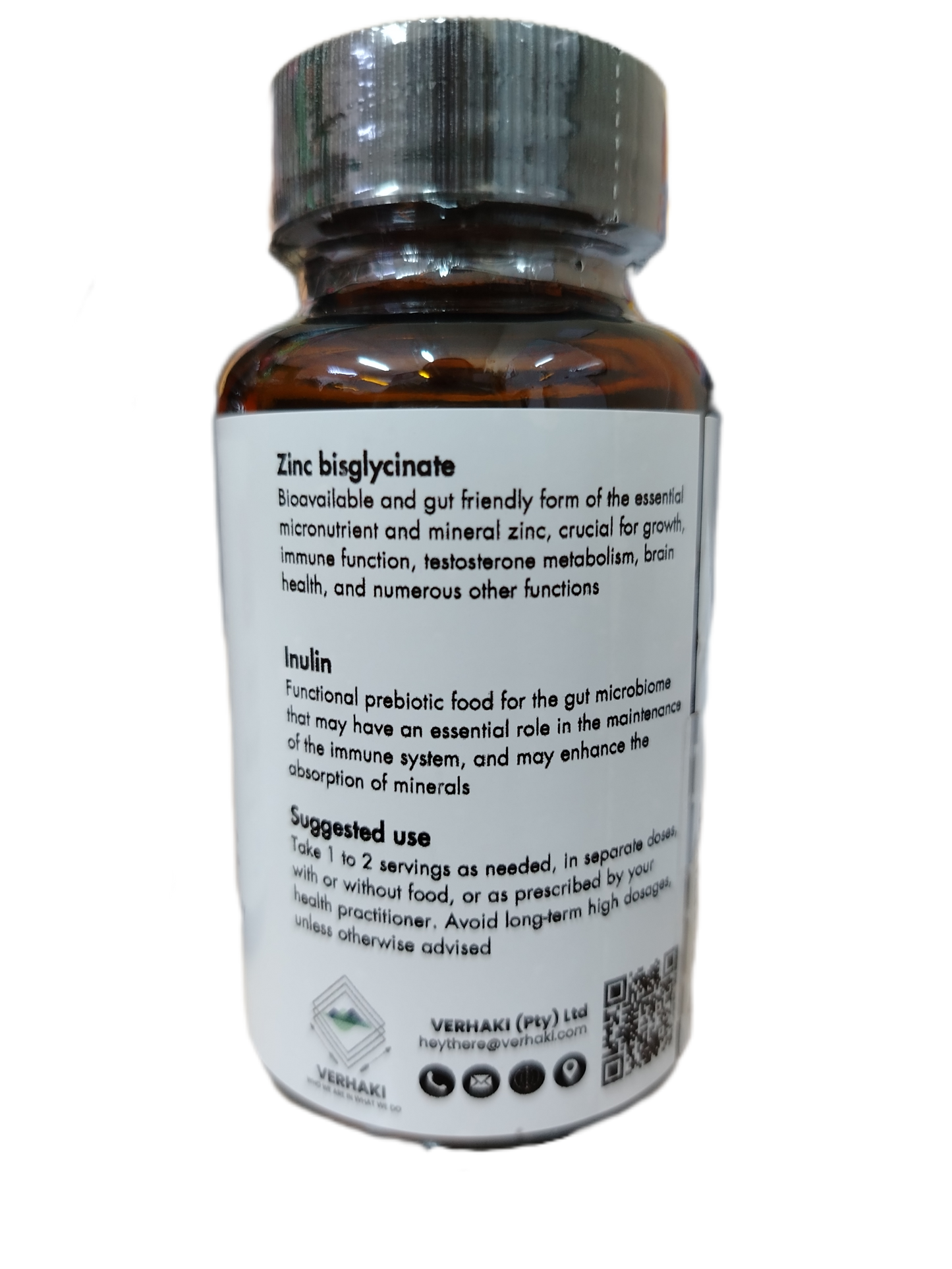 Verhaki Zynbiotic synbiotic supplement 60 capsules bottle