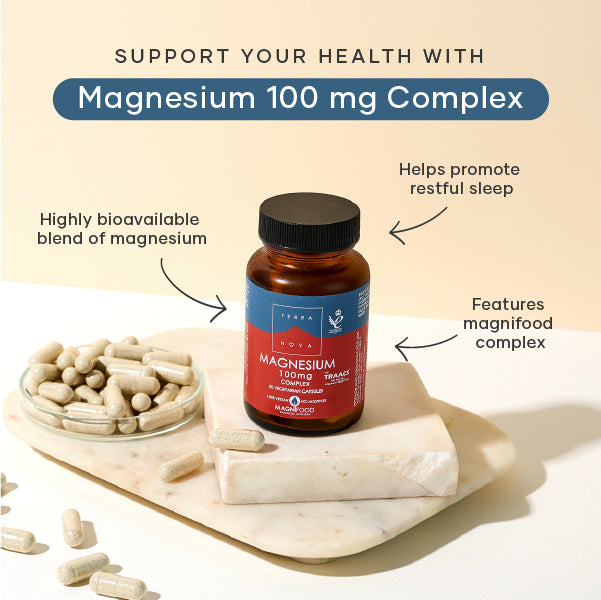 TERRANOVA - Magnesium 100 mg Complex - 50 Capsules | One Life Health