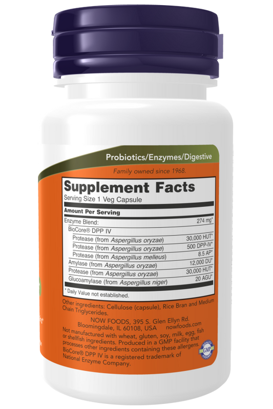 NOW® - Gluten Digest - 60 Veg Capsules | One Life Health