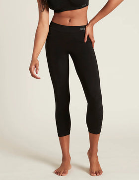 BOODY - Ladies Black 3/4 Length Leggings - L