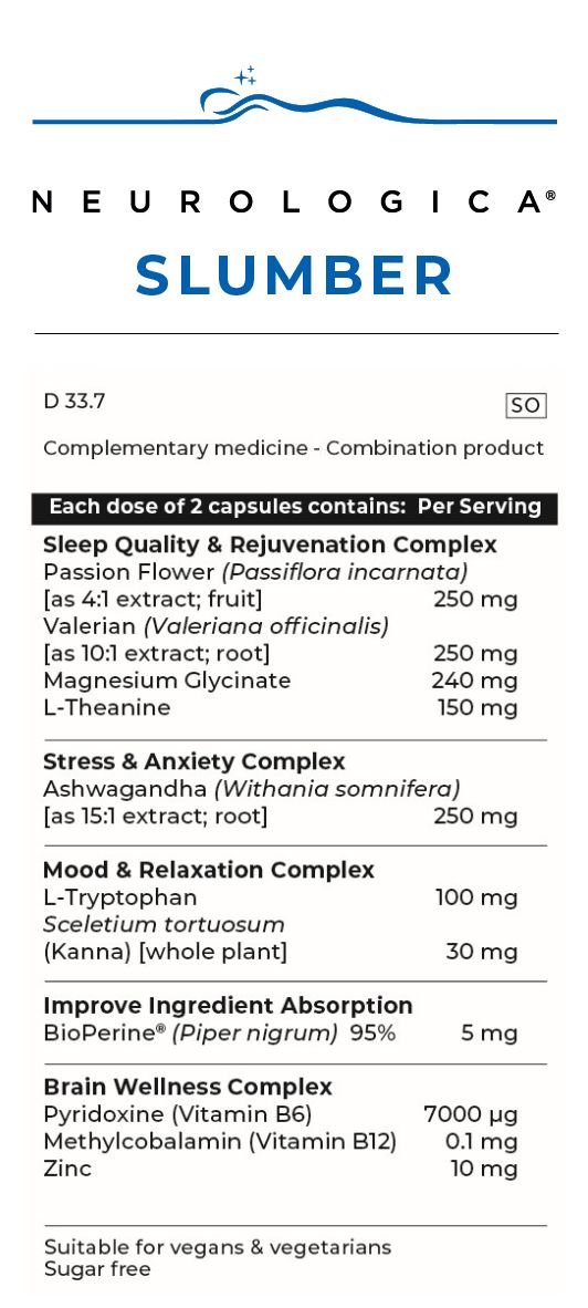 NEUROLOGICA - Slumber - 60 Veg Capsules