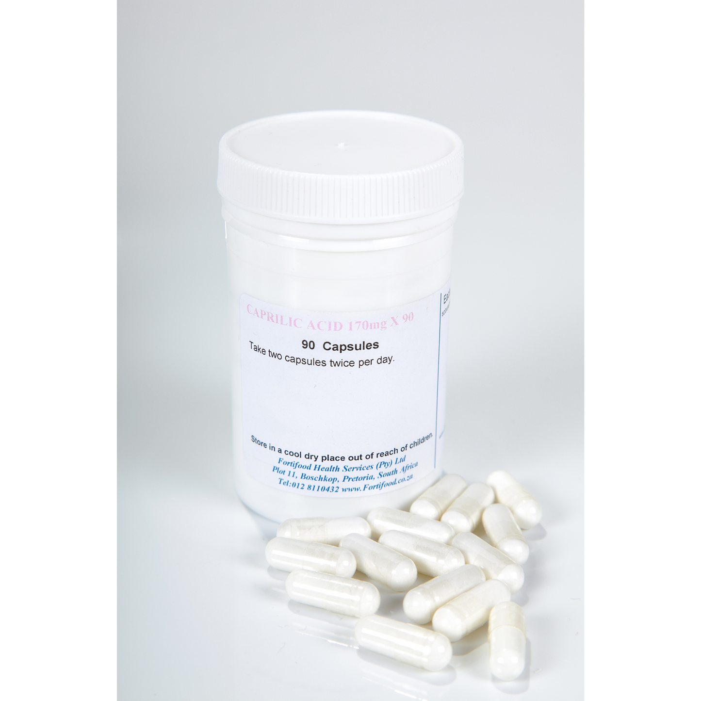 FORTIFOOD - Caprylic Acid - 60 Capsules | One Life Health
