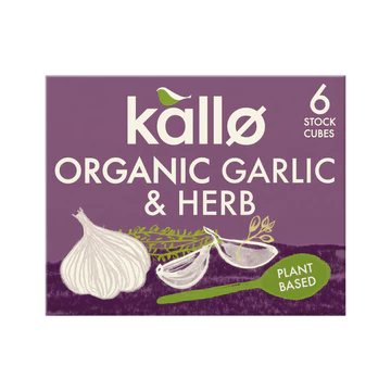 KALLO - Organic Garlic & Herb Stock – 6 Cubes 66g | One Life Health