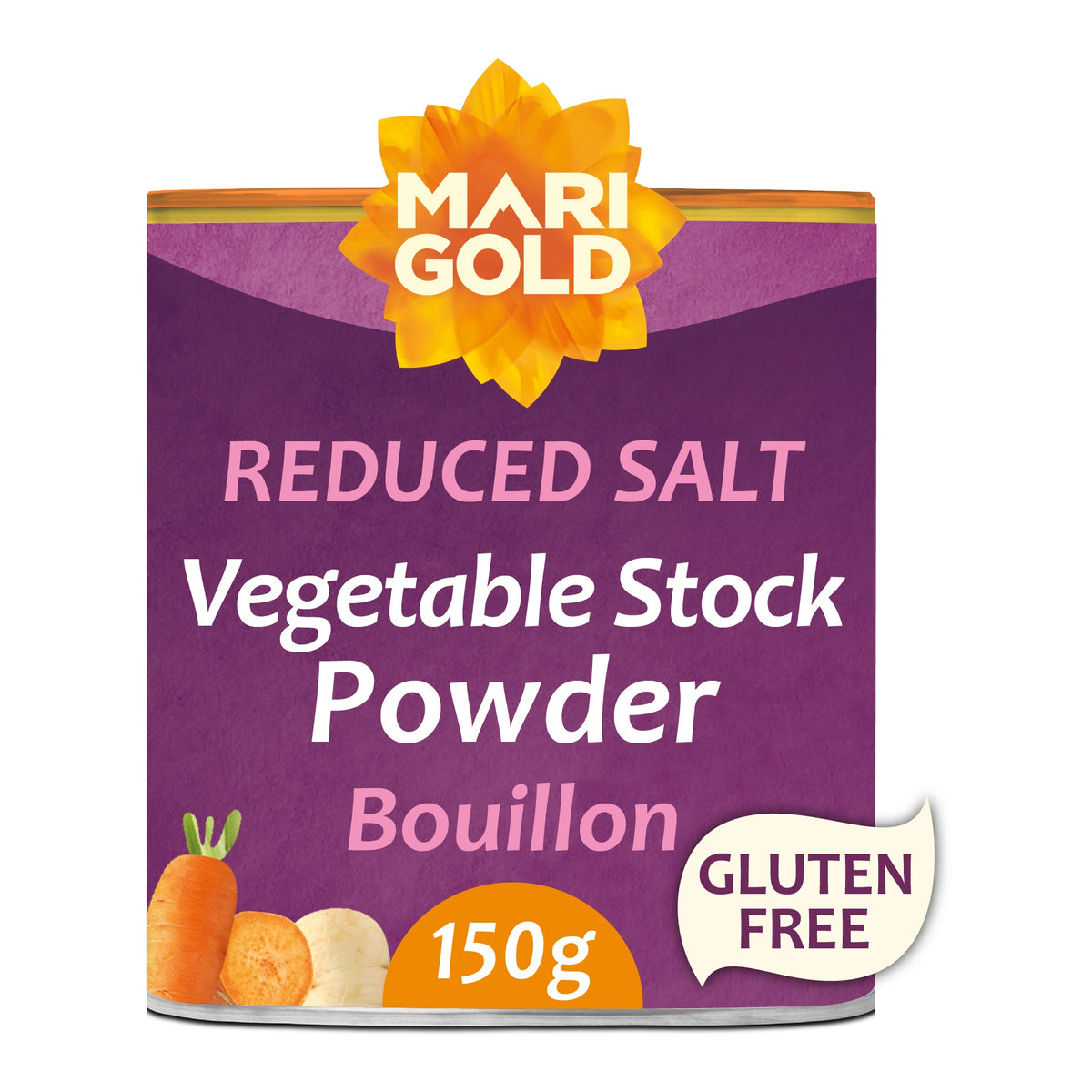 MARIGOLD - Vegan Bouillon Reduced Salt Vegetable Stock Powder - 150g | One Life Health