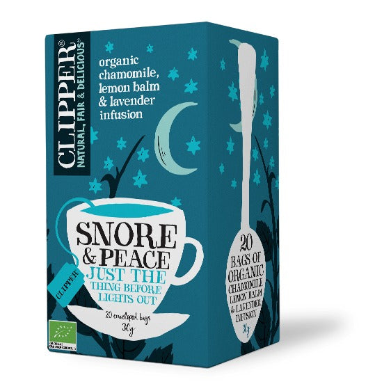 CLIPPER - Organic Snore & Peace Infusion - 20 Tea Bags (30g) | One Life Health