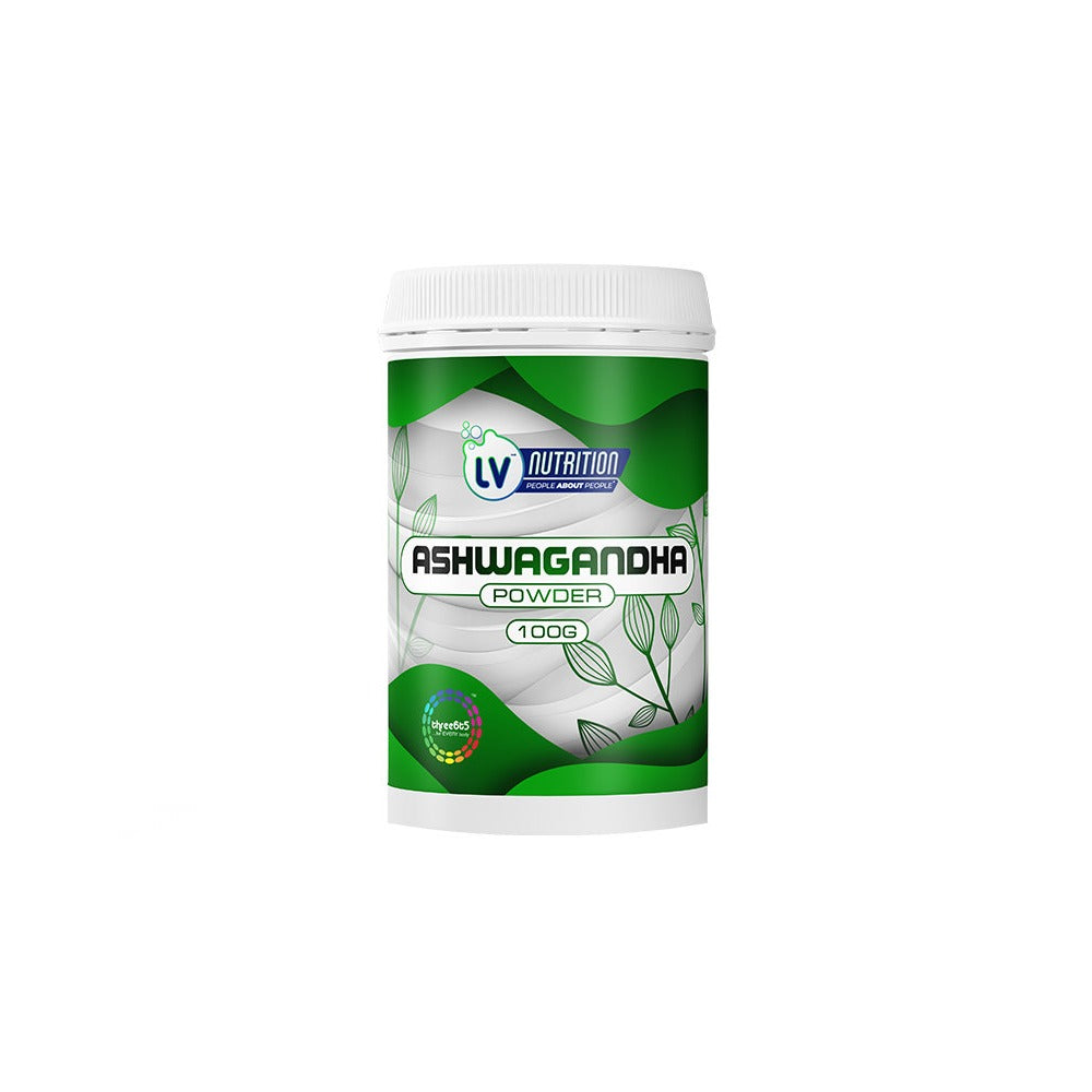 LV NUTRITION - Ashwagandha Powder - 100g | One Life Health
