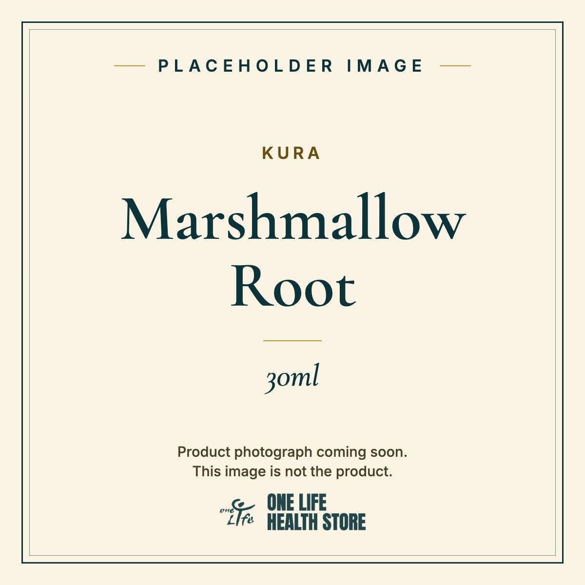Placeholder image – KURA Marshmallow Root 30ml photograph coming soon