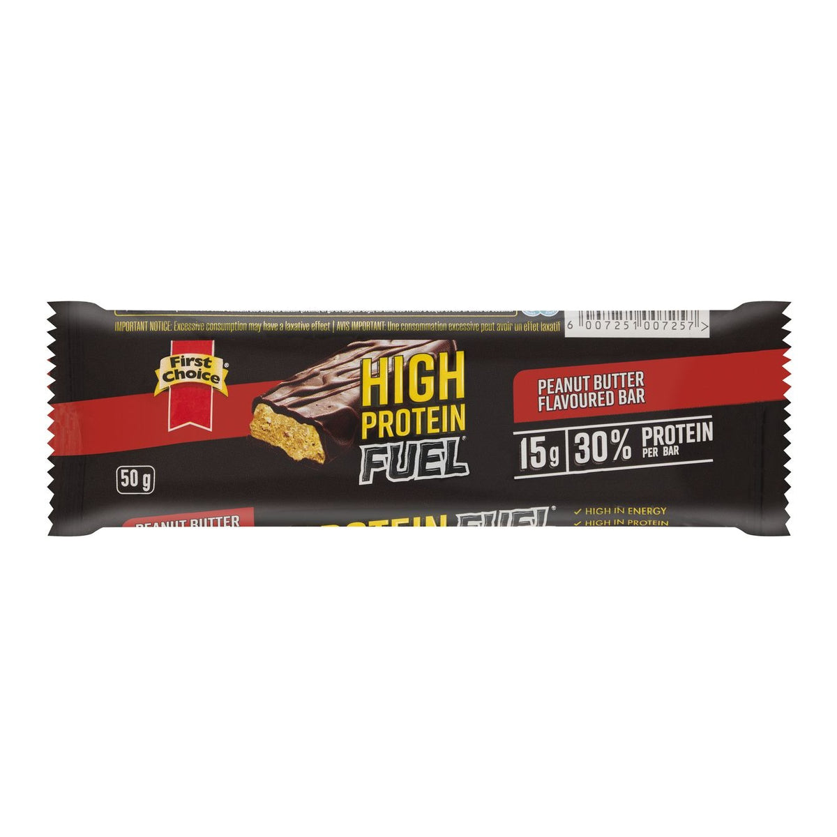 FIRST CHOICE - High Protein Fuel Peanut Butter Flavoured Bar - 50 g | One Life Health