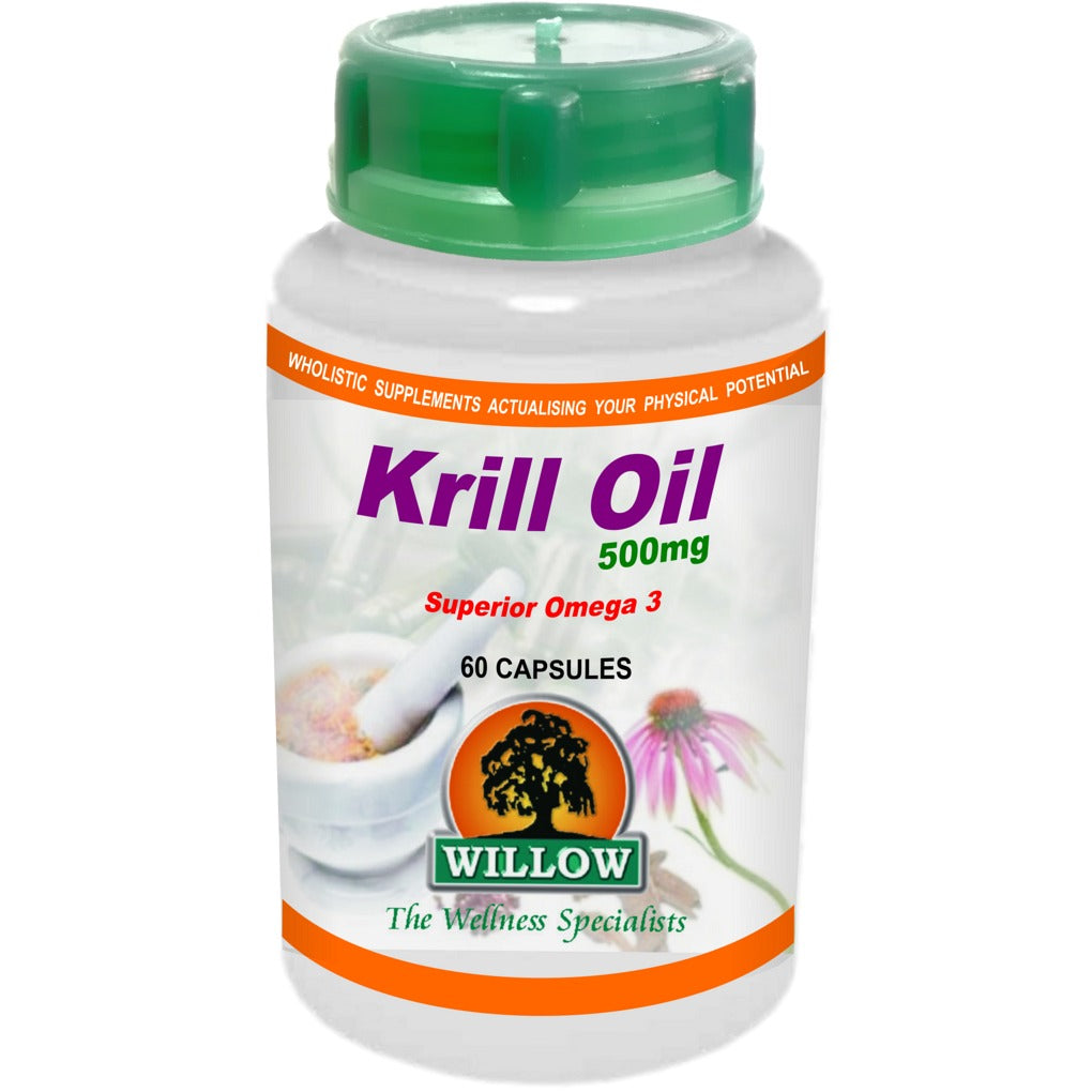 WILLOW - Krill Oil 500mg - 60 Softgels | One Life Health