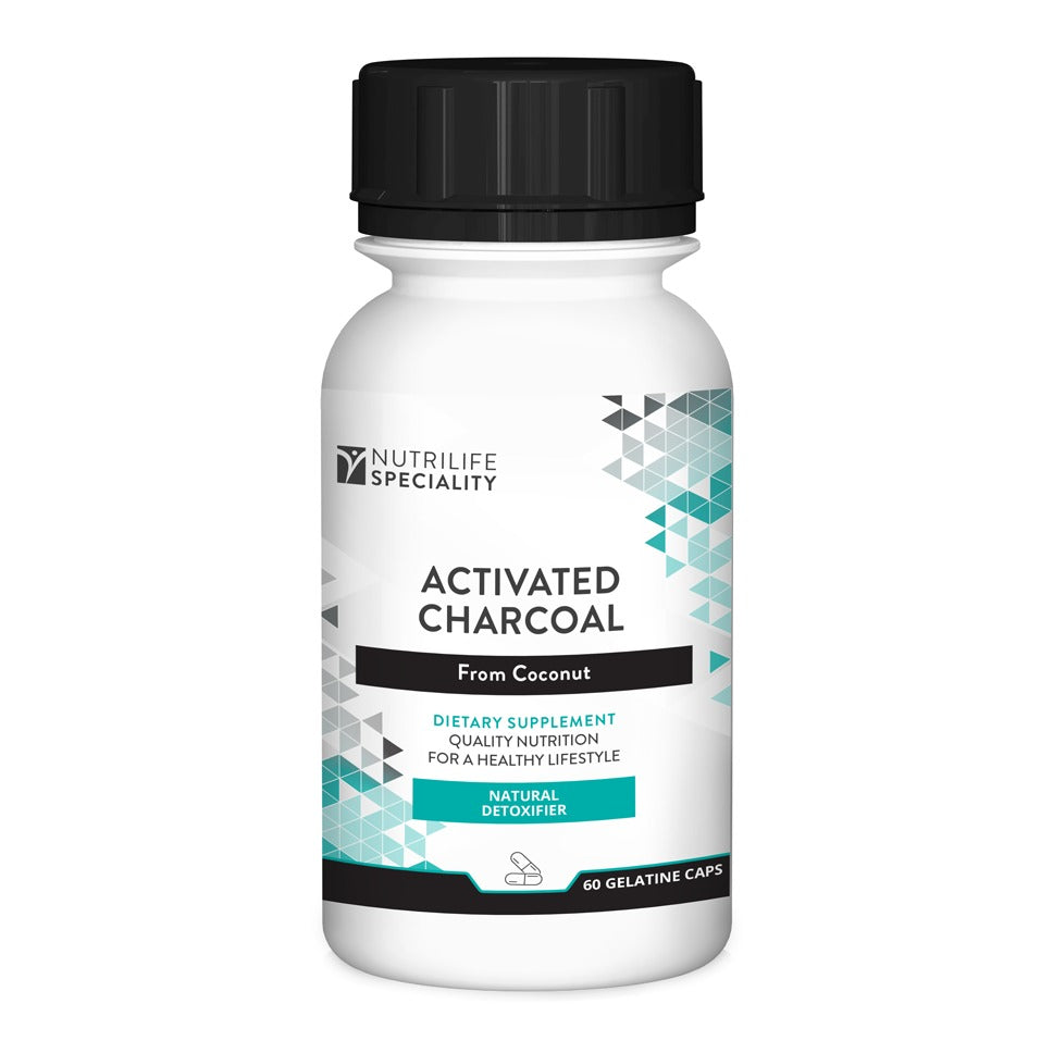 NUTRILIFE - Activated Charcoal from Coconut - 60 Capsules | One Life Health