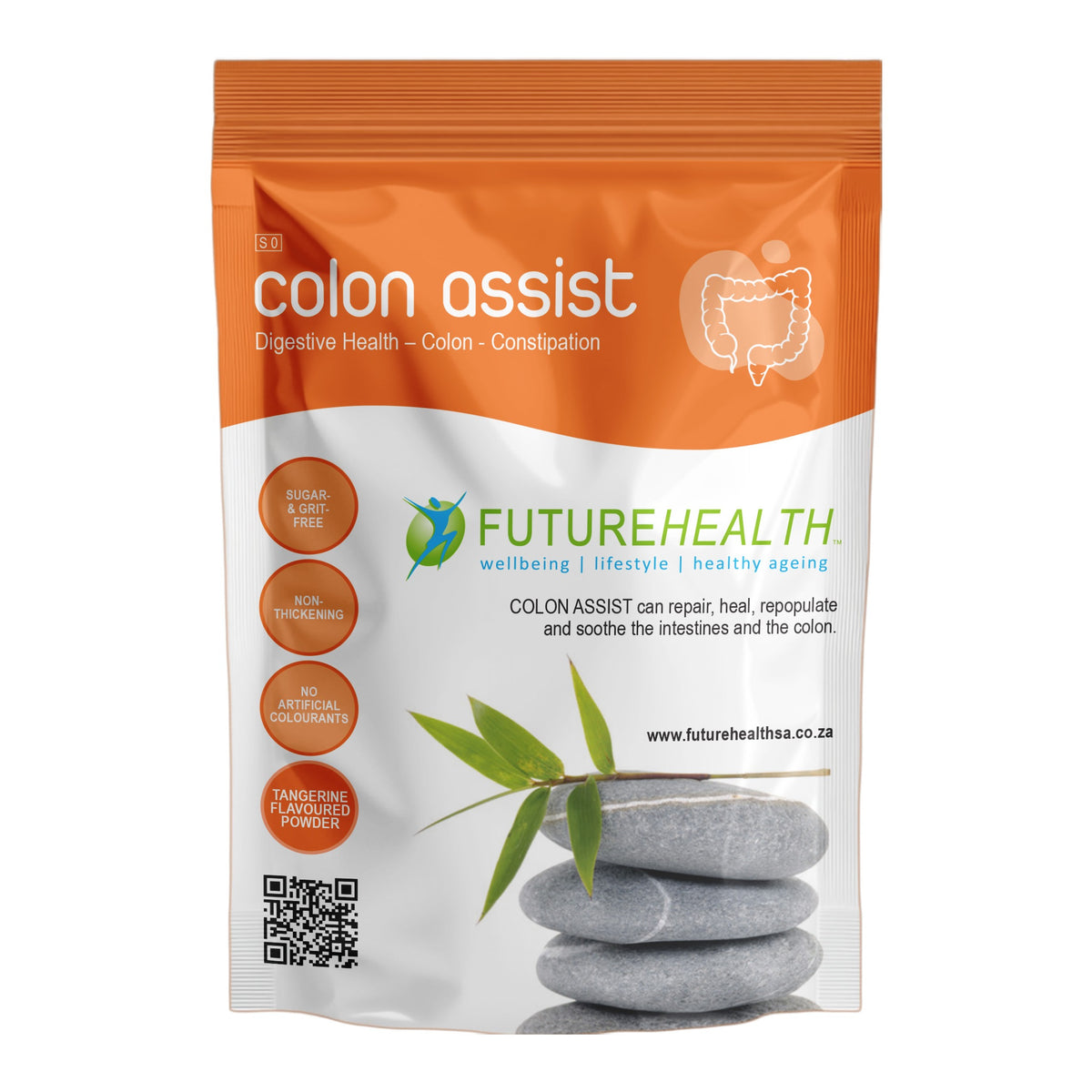 FUTUREHEALTH - Colon Assist Powder Tangerine Flavour - 306g | One Life Health