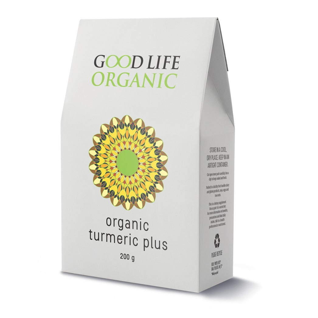 GOOD LIFE ORGANIC - Organic Turmeric Plus Over 5.5% Curcumin - 200g | One Life Health