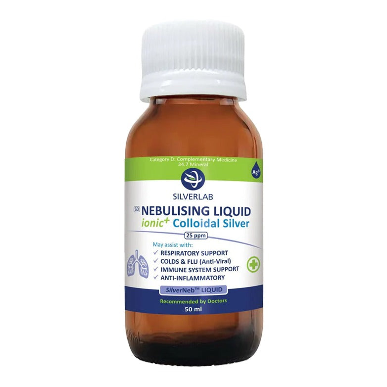 SILVERLAB - Nebulising Liquid 25ppm - 50ml | One Life Health