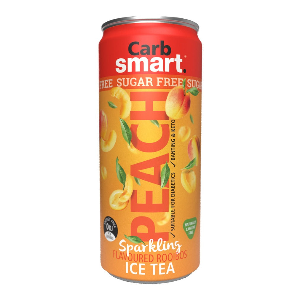CARBSMART - Sugar Free Sparkling Rooibos Ice Tea Peach - 300ml | One Life Health