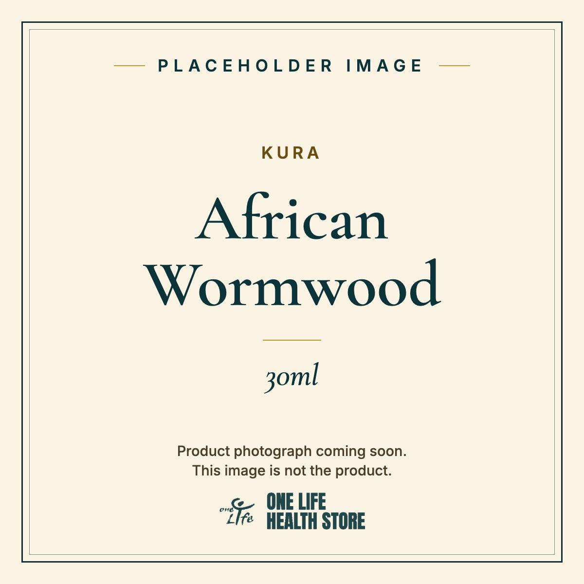 Placeholder image – KURA African Wormwood 30ml photograph coming soon