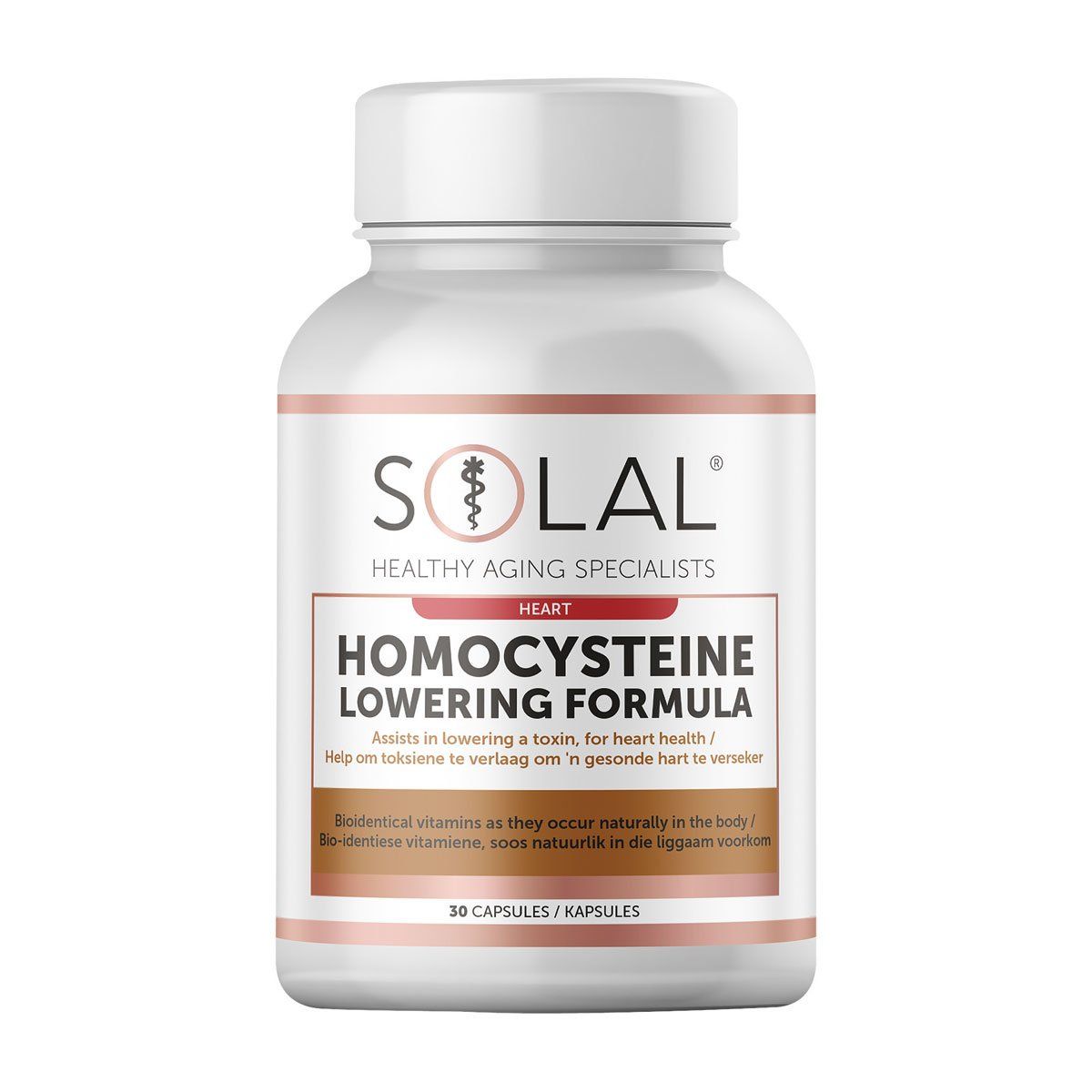 SOLAL - Homocysteine Lowering Formula - 30 Capsules | One Life Health