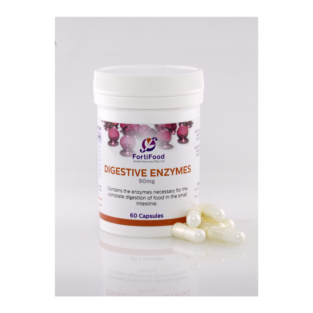 FORTIFOOD - Digestive Enzymes 90mg - 60 Capsules | One Life Health