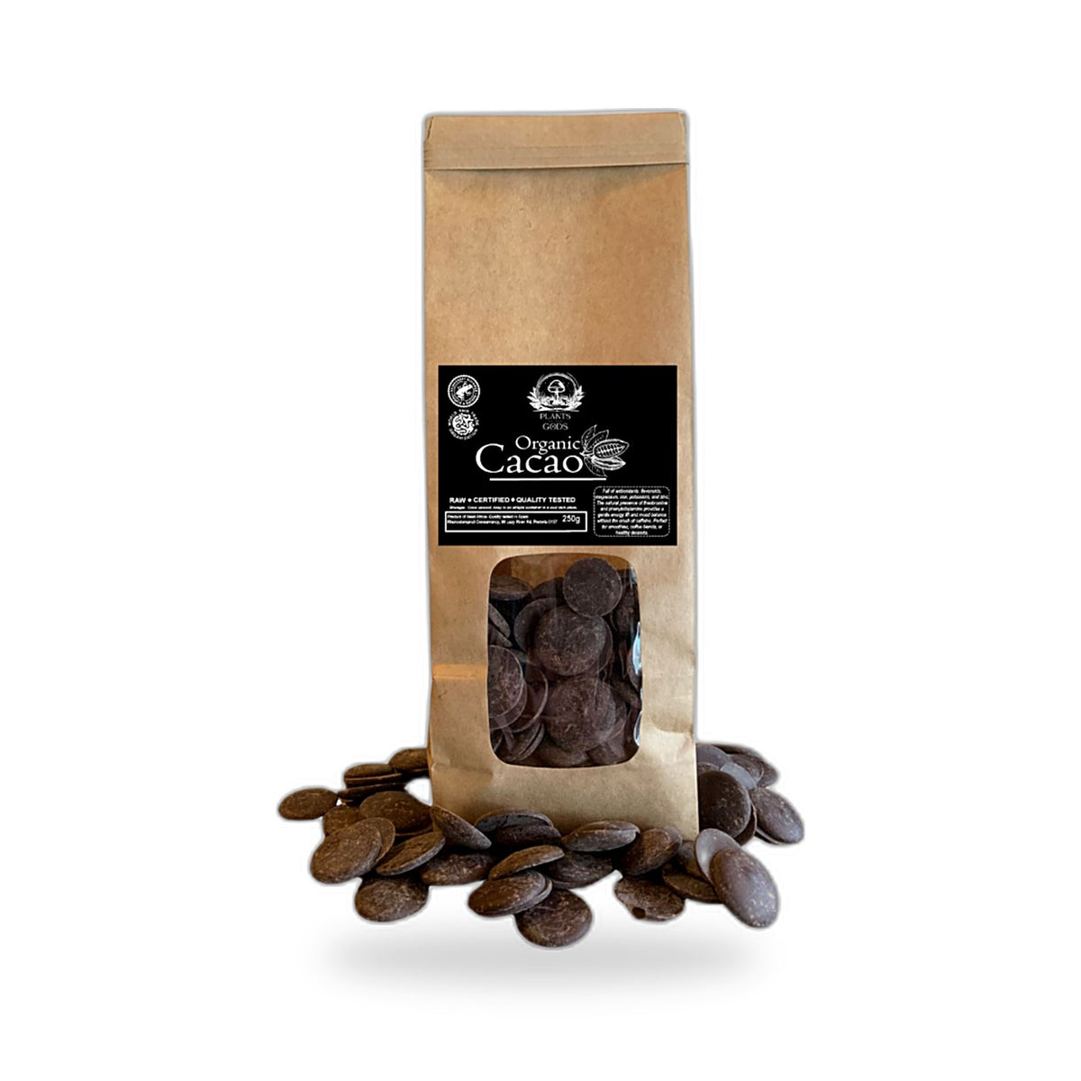 PLANTS OF THE GODS - Organic Cacao - 250g | One Life Health