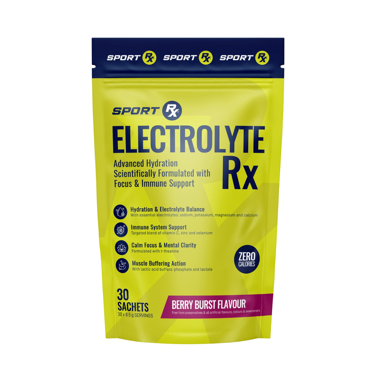 SPORT RX - Electrolyte Rx Berry Burst - 30 Sachets | One Life Health