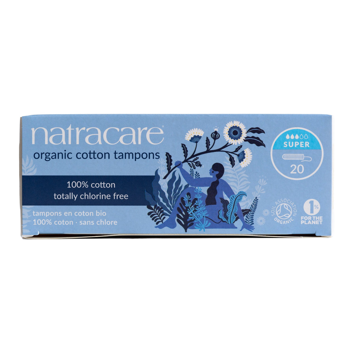 NATRACARE - Organic Cotton Tampons Super - 20 Tampons | One Life Health