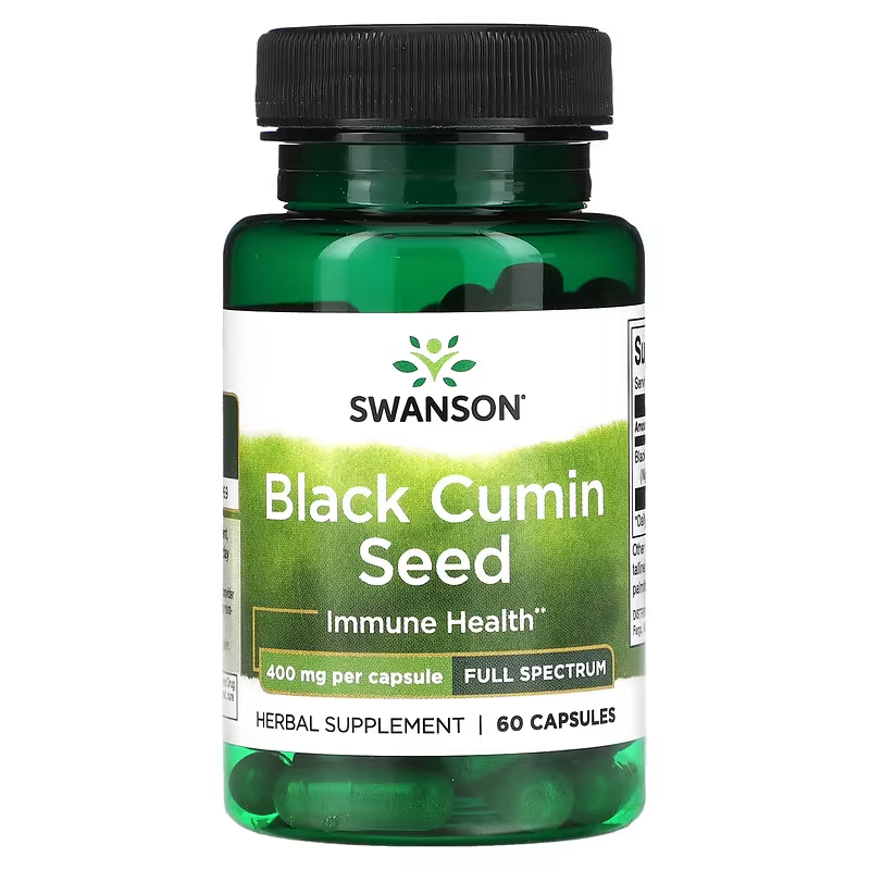 SWANSON - Full Spectrum Black Cumin Seed 400 mg - 60 Capsules | One Life Health