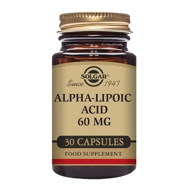SOLGAR - Alpha-Lipoic Acid 60 mg - 30 Vegetable Capsules | One Life Health