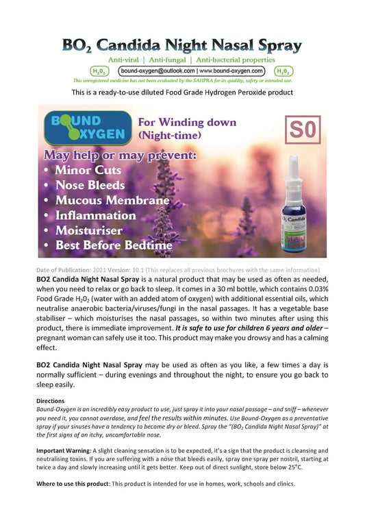 BOUND OXYGEN - BO2 Night-time Nasal Spray - 30ml | One Life Health