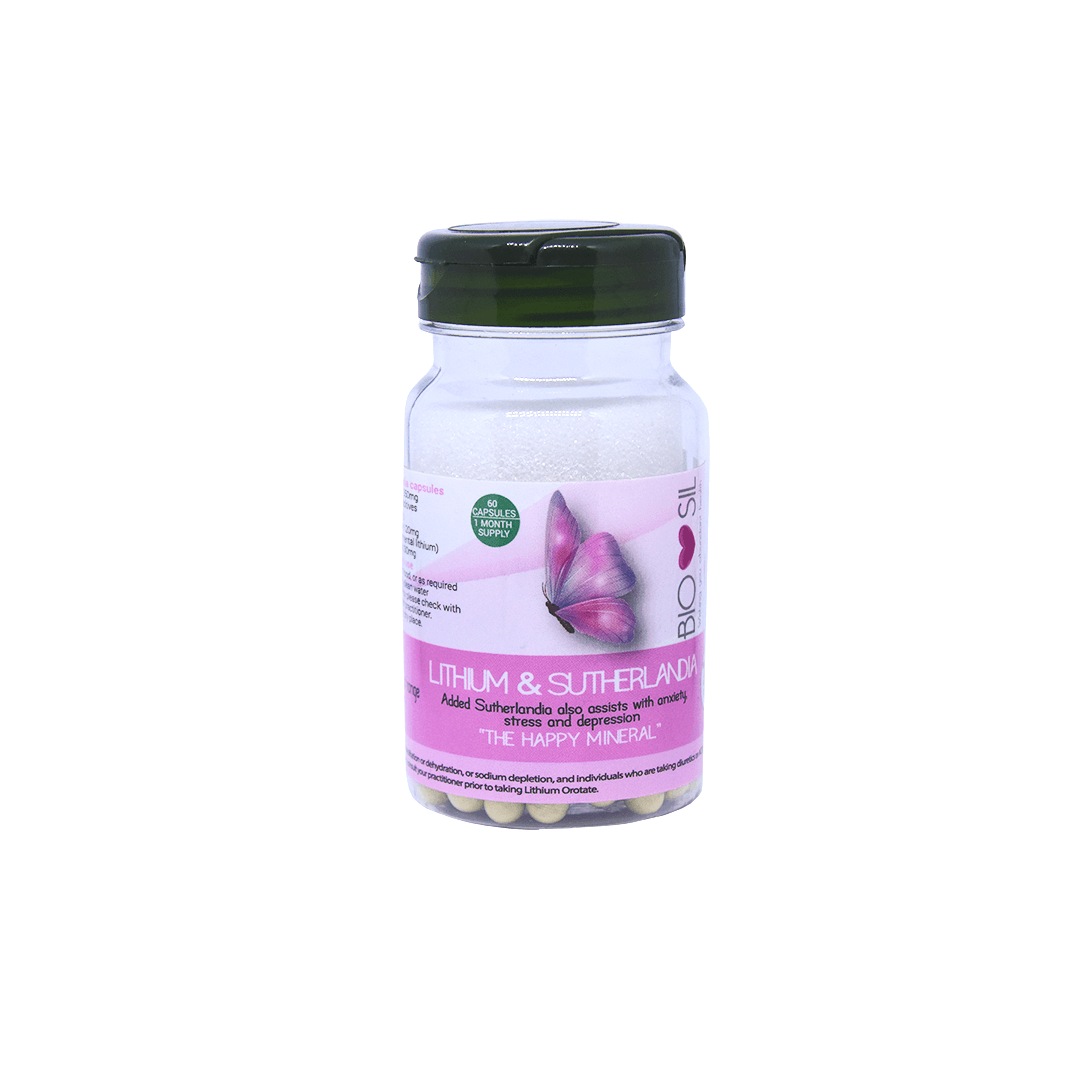 BIOSIL - Lithium Orotate with Sutherlandia - 60 Veg Capsules | One Life Health