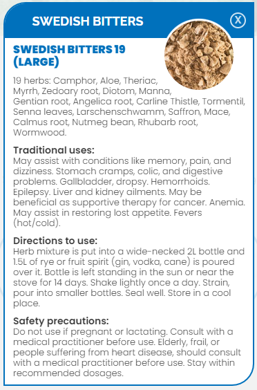 PHARMA GERMANIA - Swedish Bitters 19 - 195g | One Life Health