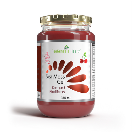 NEOGENESIS HEALTH - Sea Moss Gel Cherry and Mixed Berries - 375ml | One Life Health