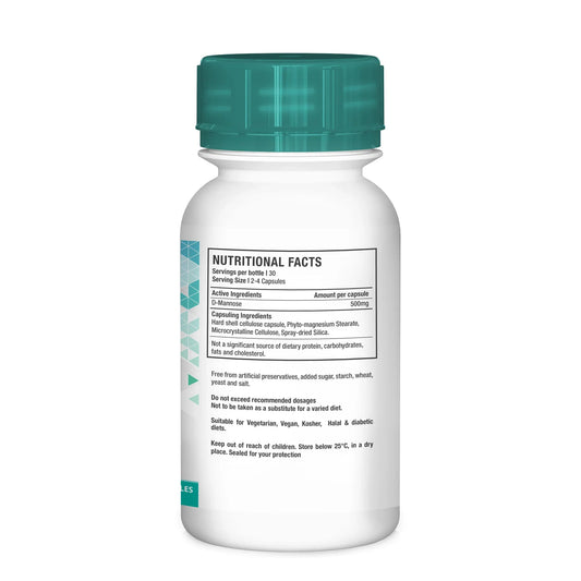 NUTRILIFE - D-Mannose - 60 Veg Capsules | One Life Health