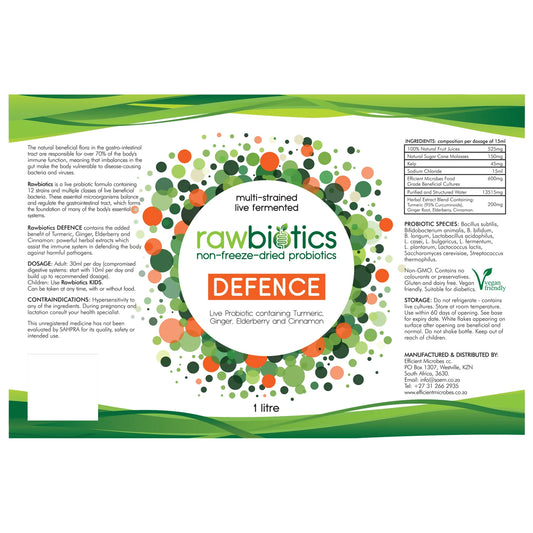 RAWBIOTICS - Defence Probiotic – 500ml | One Life Health
