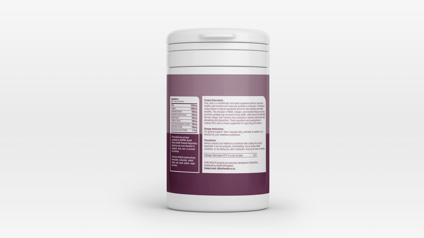 VIVID HEALTH - VIVID BODY - Flexijoint Advanced 120 Capsules | One Life Health