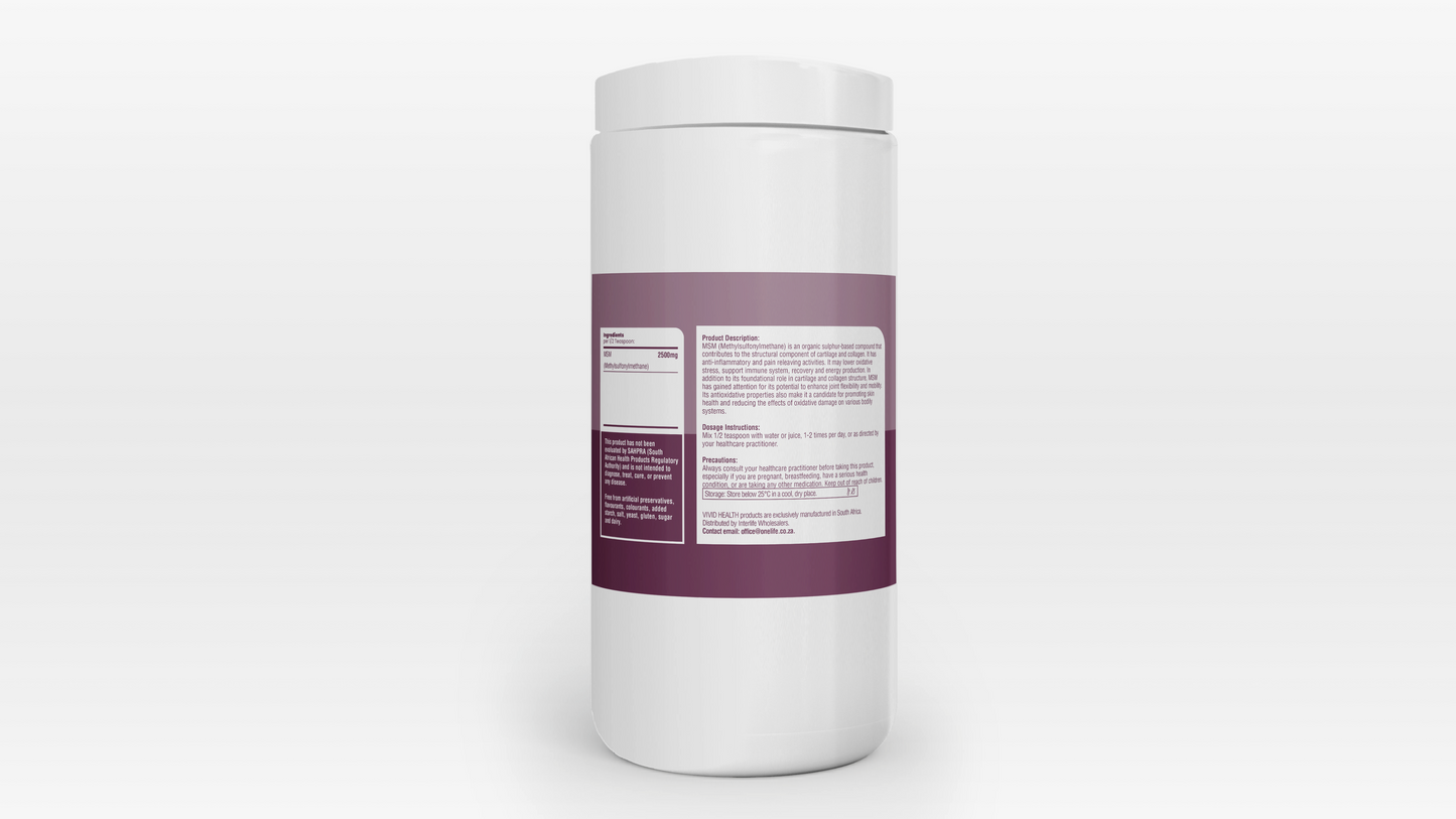 VIVID HEALTH - VIVID BODY - MSM 500g | One Life Health