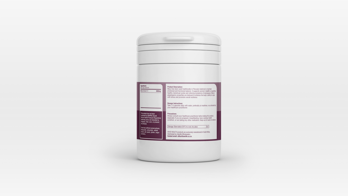 VIVID HEALTH - WOMAN - Maca 60 Capsules | One Life Health
