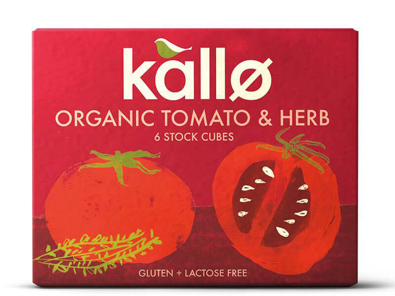 KALLO - Organic Tomato & Herb – 6 Cubes 66g | One Life Health