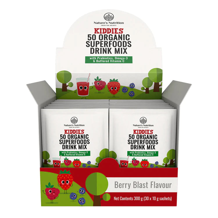 NATURE'S NUTRITION - Kiddies Superfoods Drink Mix Berry Blast Sachets | One Life Health