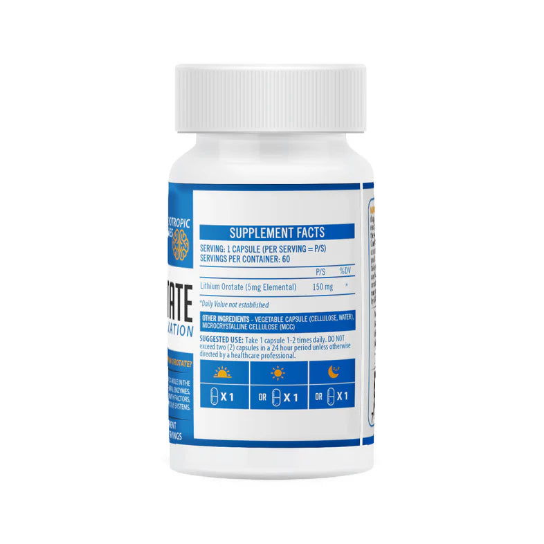NEUROACTIVE - Lithium Orotate - 60 Capsules | One Life Health