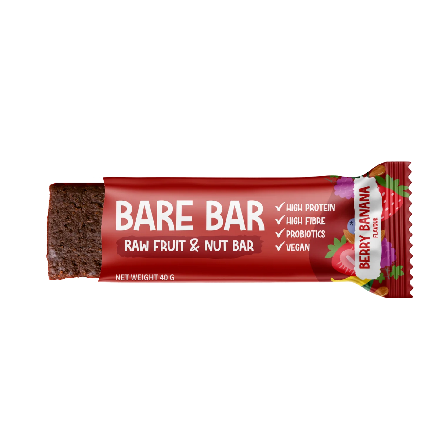 NATURE'S NUTRITION - Bare Bar Berry Banana - 40g | One Life Health