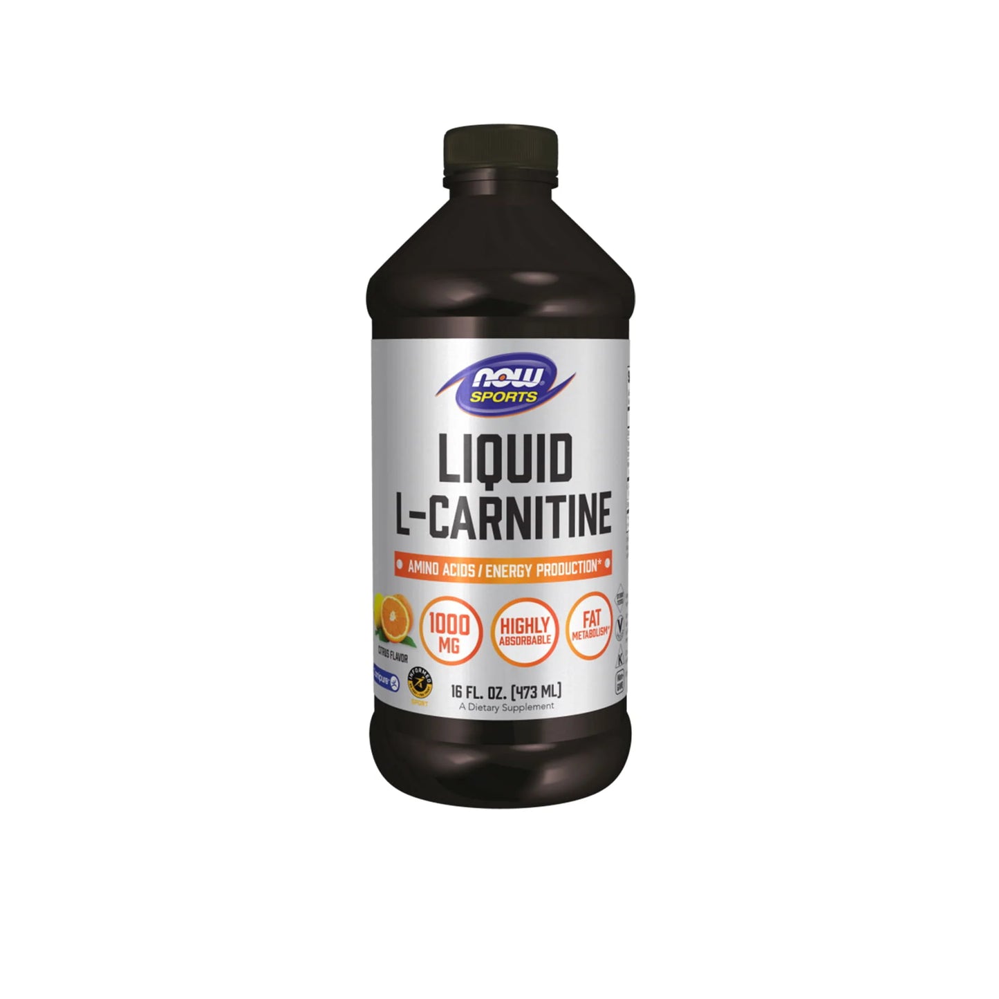 NOW® - L-Carnitine Liquid Citrus - 473ml | One Life Health