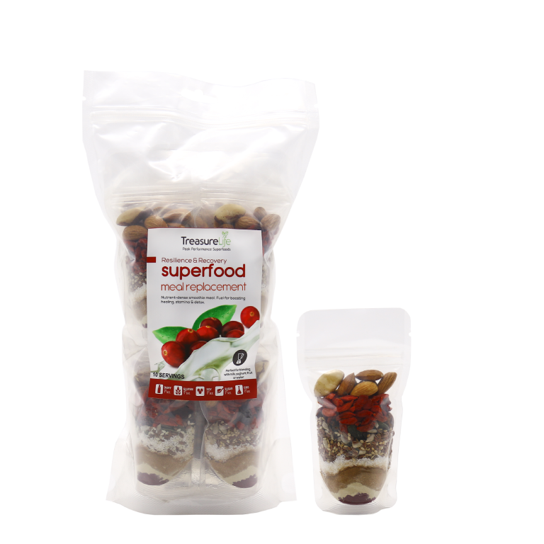 TREASURE LIFE - Resilience & Recovery Superfood Meal Replacement - 78g x 10 Servings | One Life Health