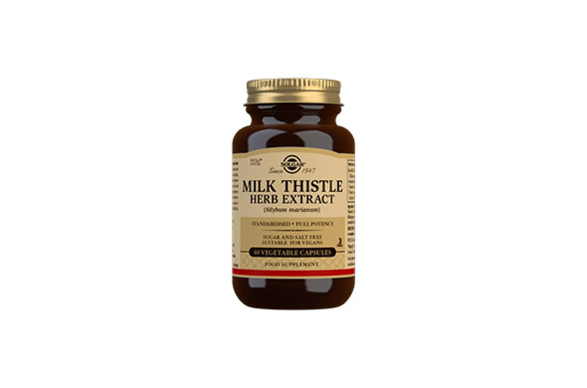 SOLGAR Milk Thistle Herb Extract 60 Vegetable Capsules onelifehealth
