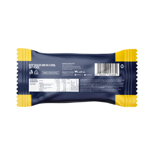 SPORT RX - Real Food Bar Choc Almond Toffee - 63g | One Life Health
