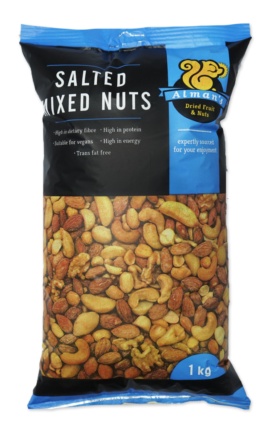 ALMANS - Mixed Nuts Salted - 1kg | One Life Health