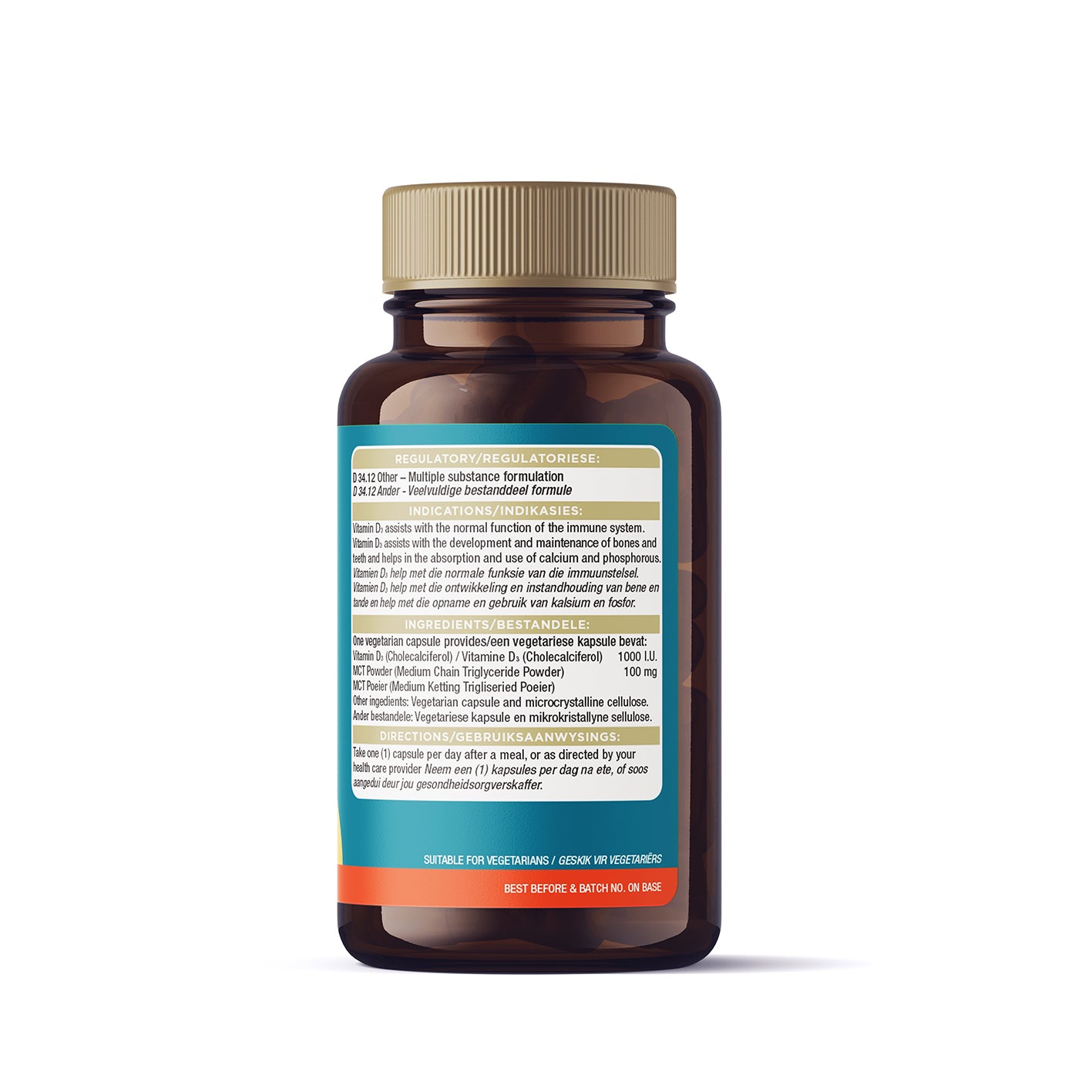 SFERA BIO NUTRITION - Vitamin D3 1000Iu With MCT 60 Capsules | One Life Health