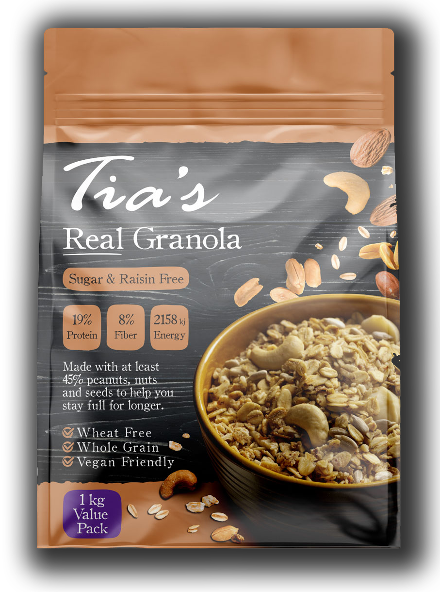 TIA'S MUESLI - Sugar & Raisin Free Granola - 1kg | One Life Health