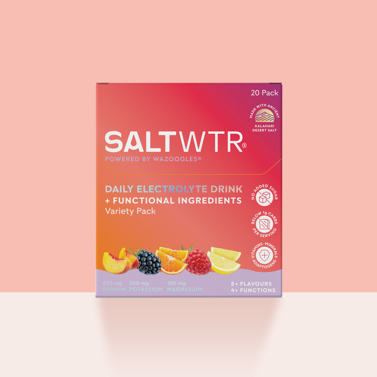 SALTWTR - Daily Electrolytes Variety Pack - 20 Sachets | One Life Health